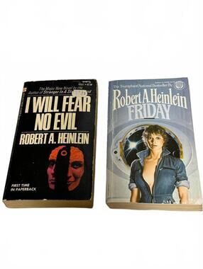 Robert A. Heinlein Vintage Sci-Fi Paperbacks Lot I Will Fear No Evil Friday